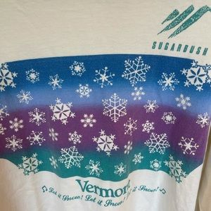 Vintage long sleeve Sugarbush Vermont shirt.